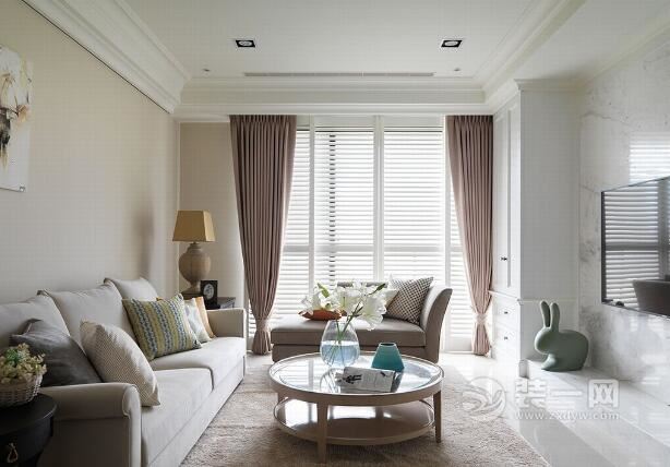 美式风格装修样板间 成都120平米三室两厅装修