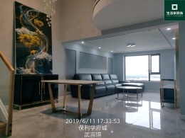 保利学府城88㎡（跃城公寓）现代风格装修完工实景