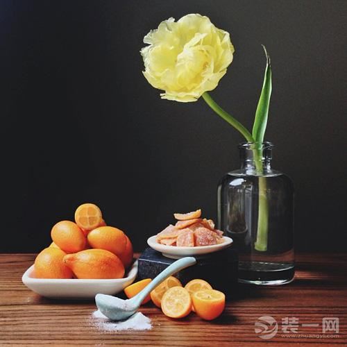 餐桌装饰茶点与鲜花创意组合装饰效果图